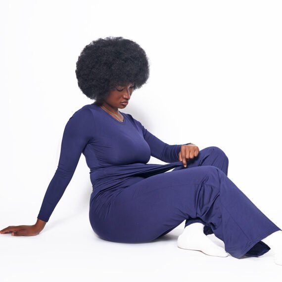 2-Piece Lounge Wear with Long Sleeves