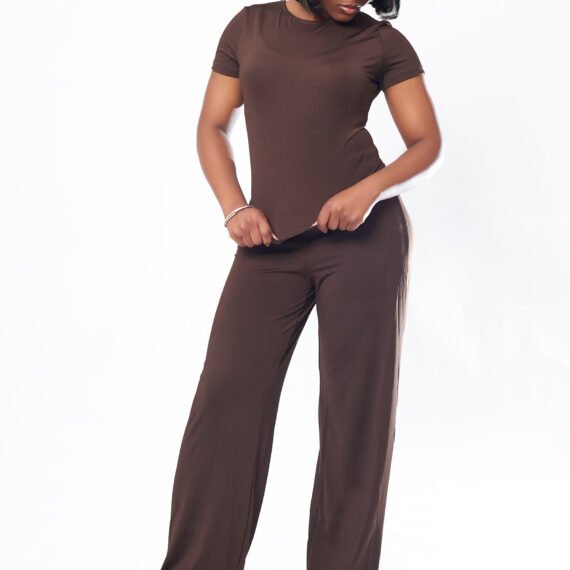 2-Piece Lounge Wear With Short Sleeves