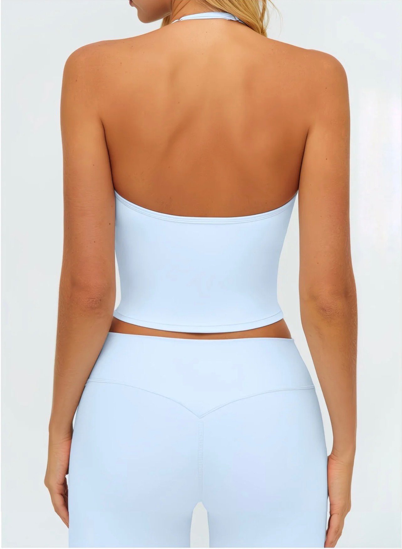 Soft Glow V-neck Crop Top - Image 3