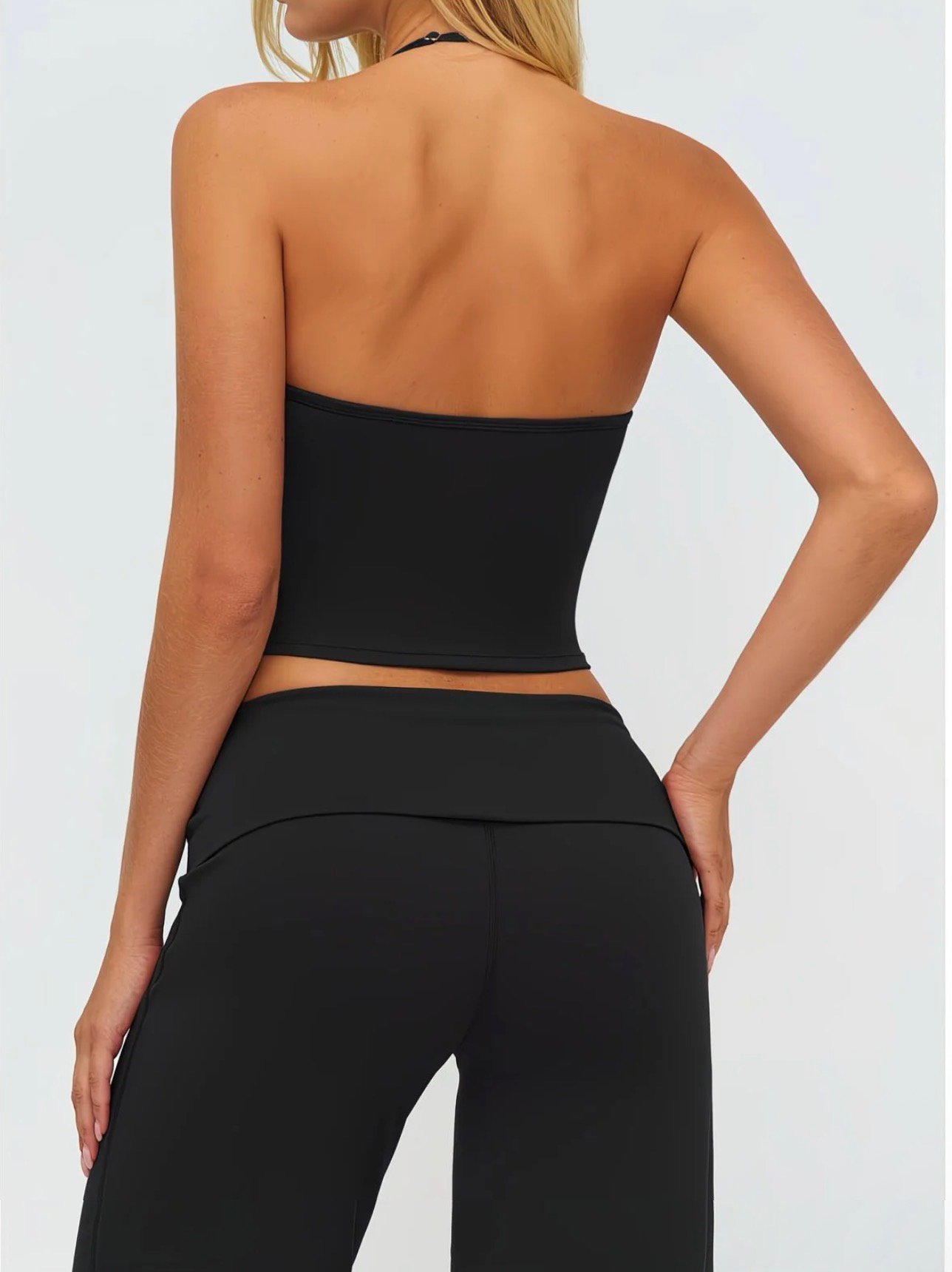 Soft Glow V-neck Crop Top - Image 4